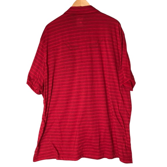 Mountain Hardwear 1/4 Zip Polo Shirt Performance Gear Red Stripes Men's XXL - Picture 8 of 12